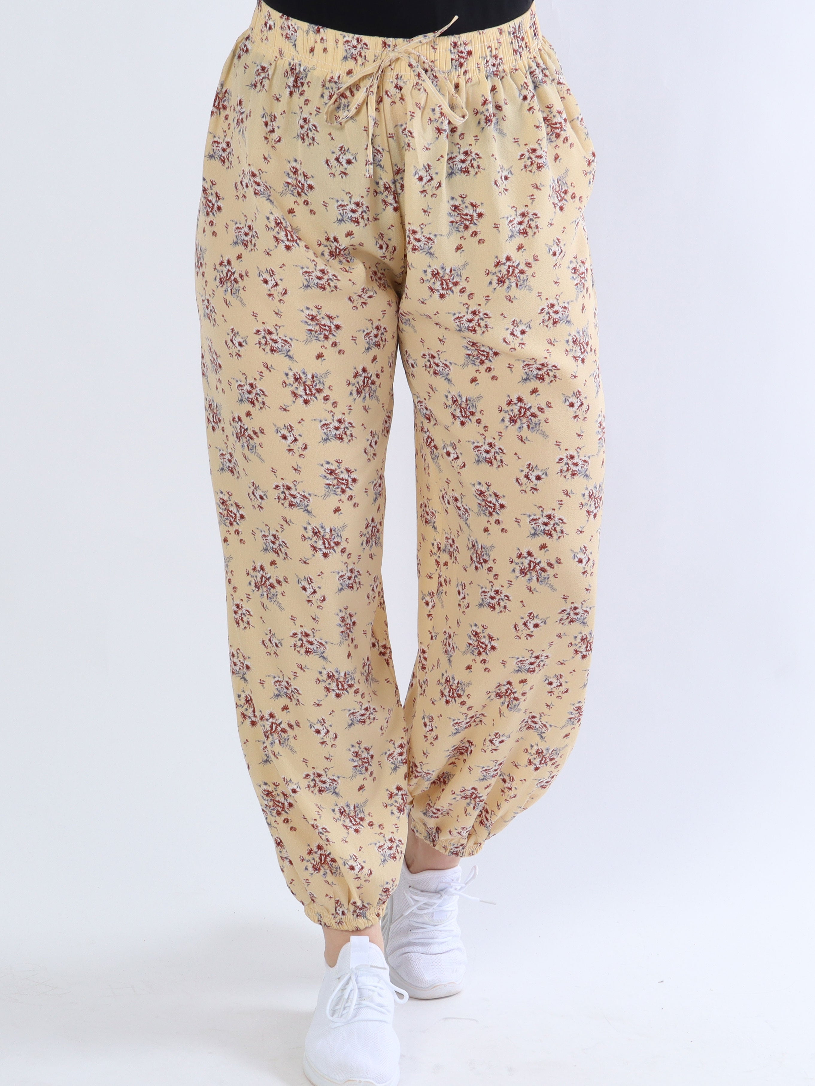 Phie - Løse bukser med blomsterprint